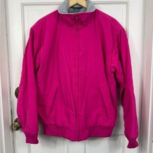 Vintage Jcrew Winter Pink Fleece Lined Jacket